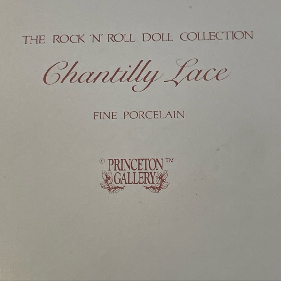 ROCK and ROLL DOLL Collection Princeton Gallery Chantilly Lace Porcelain In Box - Picture 9 of 11
